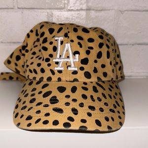 ‘47 Clean Up x Los Angeles Dodgers Light Tan Cheetah Adjustable Hat